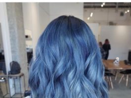 light blue hair