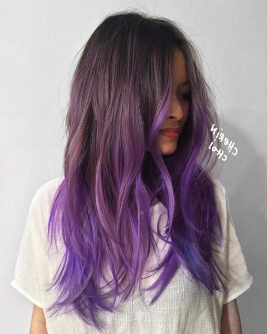 light puple ombre hair