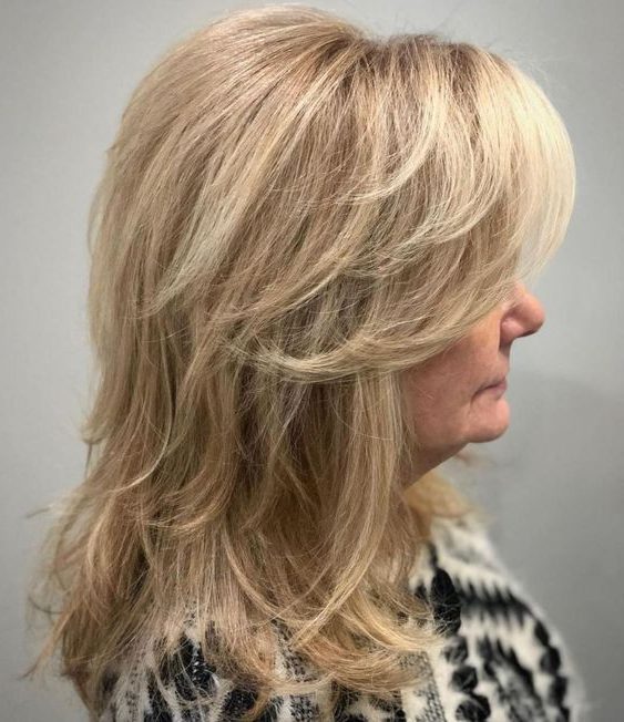 long layered hair over 50