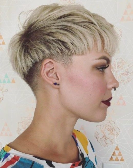 low maintenance faded pixie cut