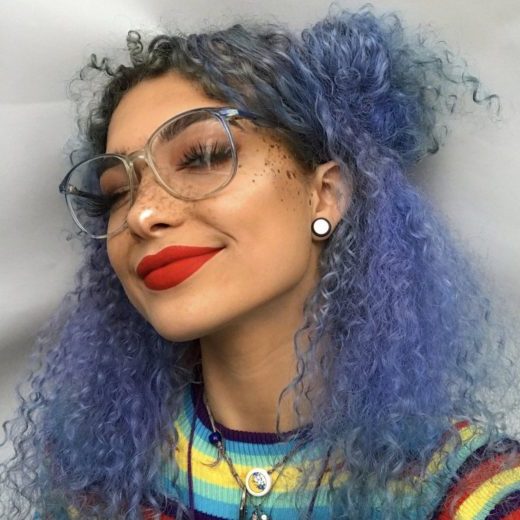 mermaid blue ombre hair short