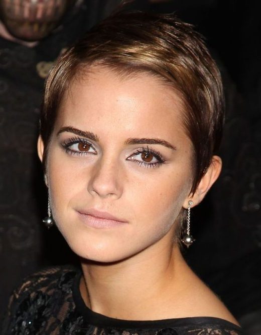 neck lenght emma watson short hair