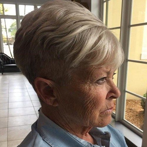 old woman short hairstyles for over 70