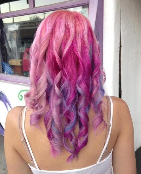 pastel purple hair