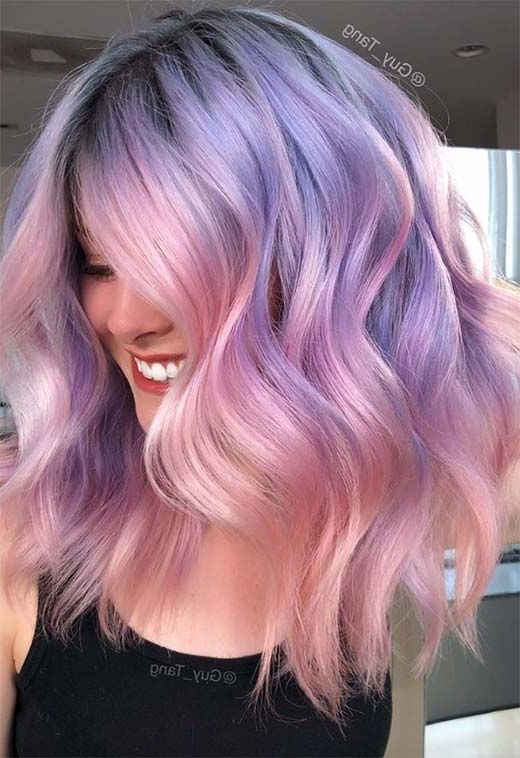 pastel purple hair