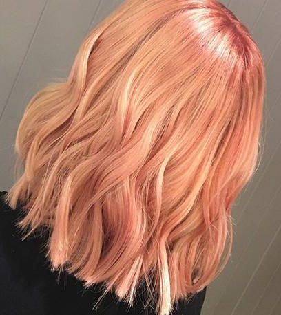 peach blonde hair color