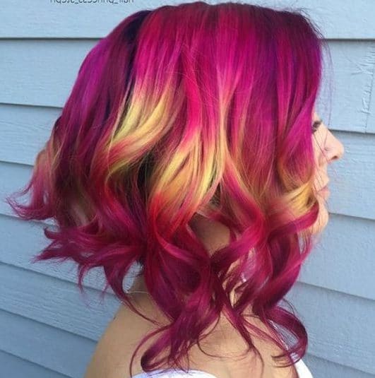 pink magenta hair