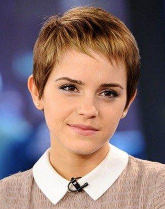 pixie cut emma watson short hair