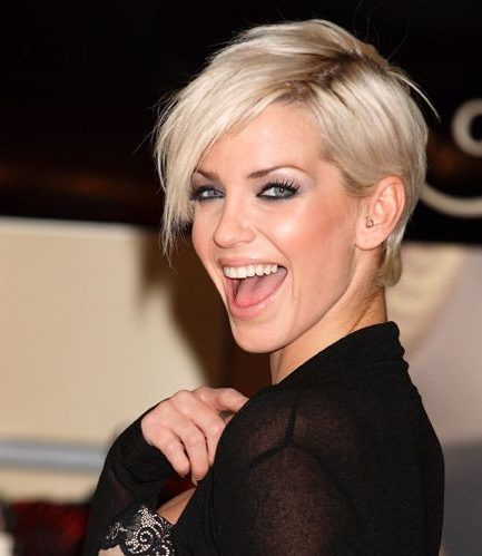 pixie short blonde hair