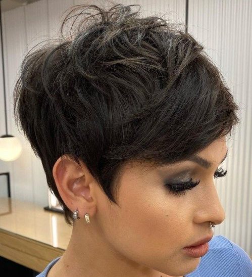 pixie short curly hair