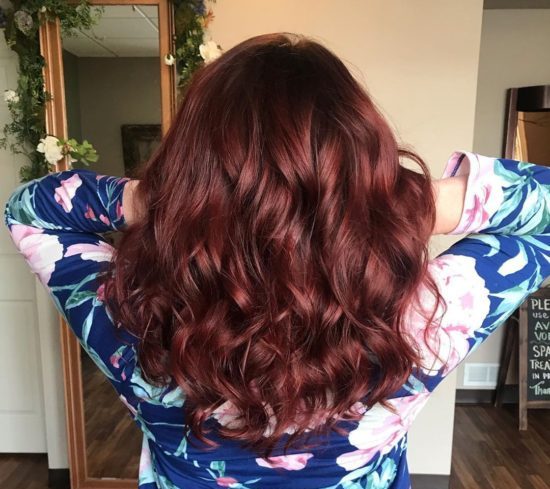 plum burgundy hair color