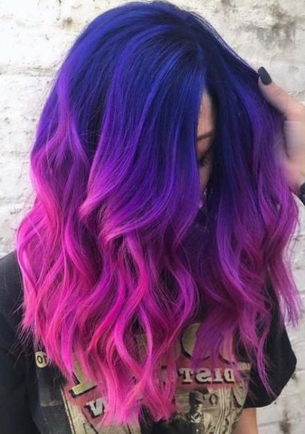 plum dark purple hair