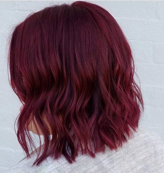 purple burgundy hair