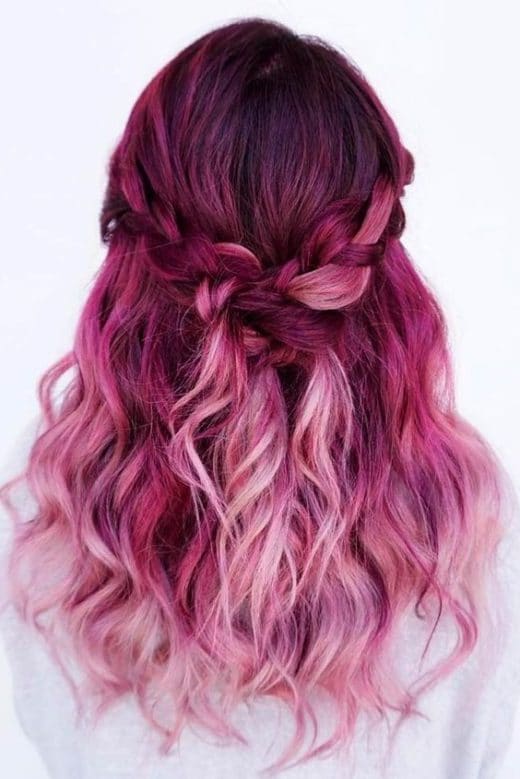 purple magenta hair color