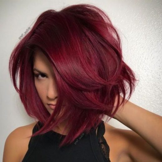red burgundy hair color
