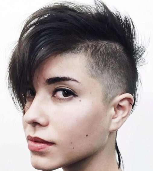 rocker hairstyles for short length hair