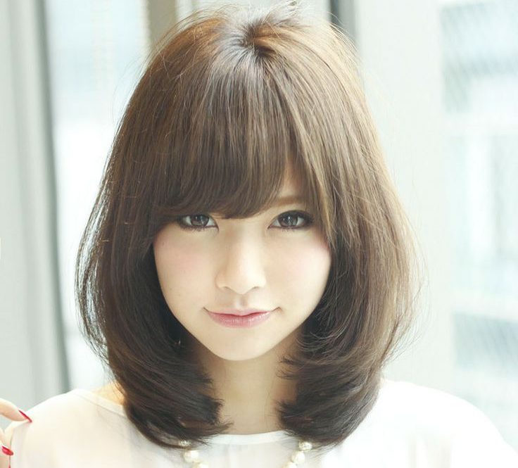 round face korean short hairstyle