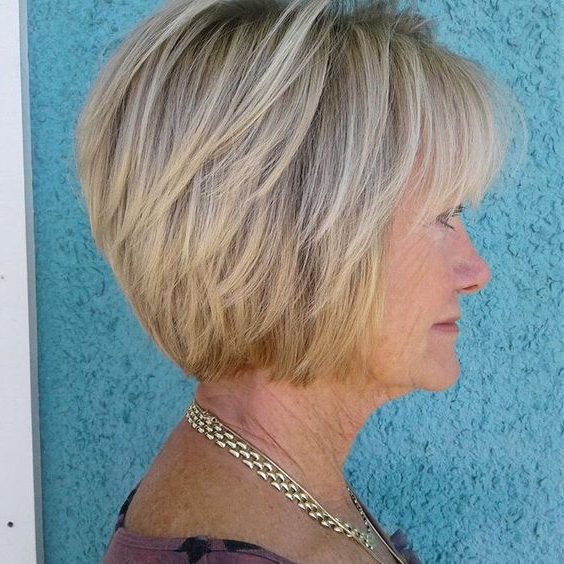 short bob bob hairstyles for over 60