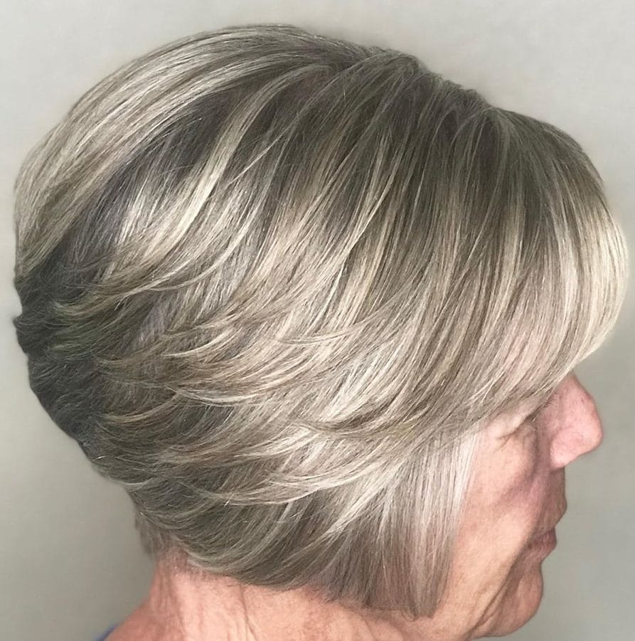 short choppy hairstyles for over 70