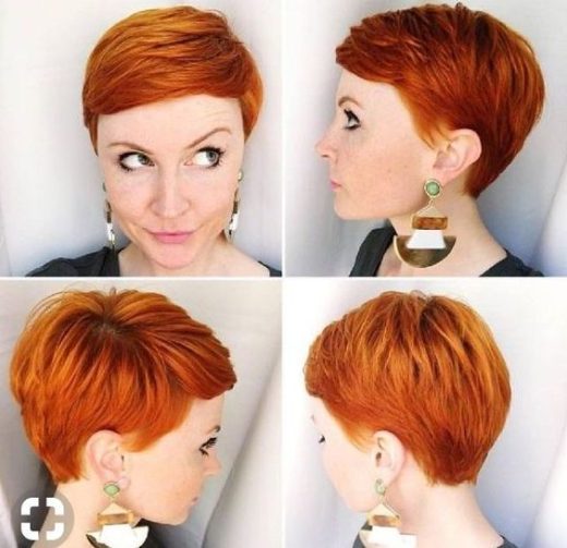 short ginger bob