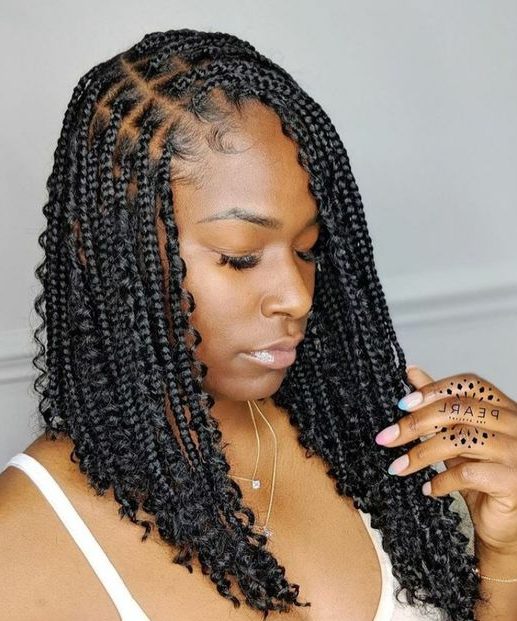 shoulder length short braids 2020