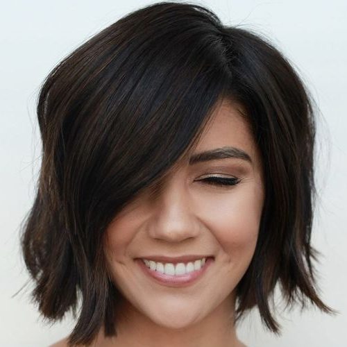 shoulder length short wavy hair