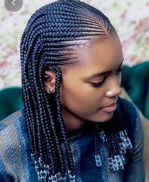 simple natural hair cornrow