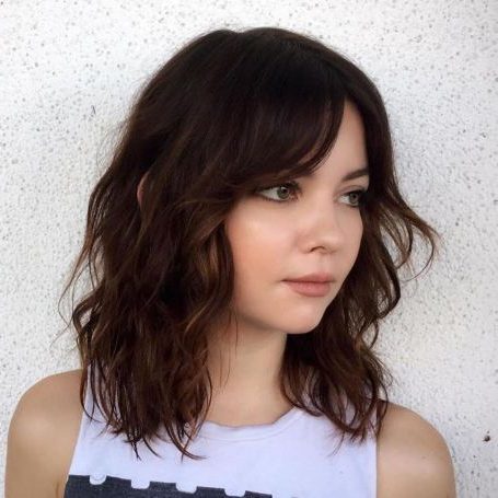 thick hair long bob haircut