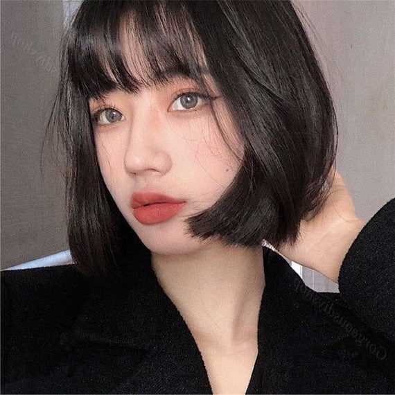 trendy korean shoulder length hair