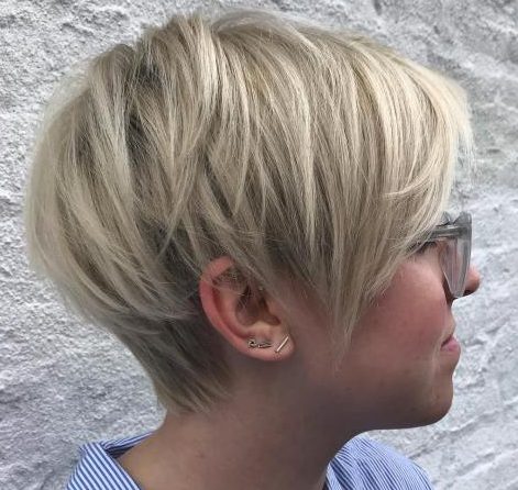 Choppy pixie cuts for older women