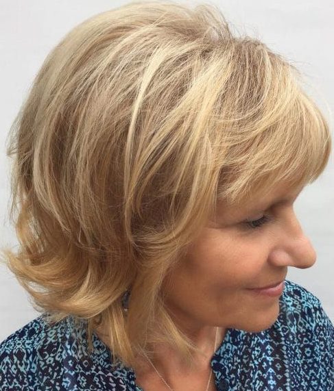 Layered youthful hairstyles over 50