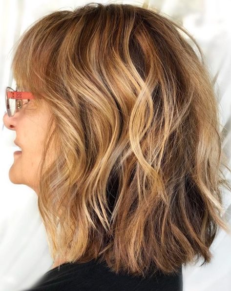 Medium length layered hairstyles for over 50