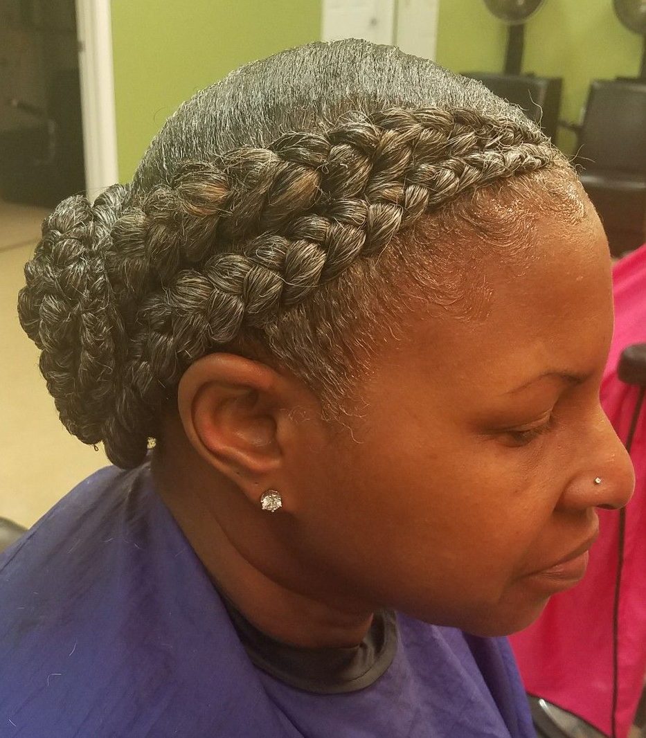 Old woman braided hairstyles for older black ladies