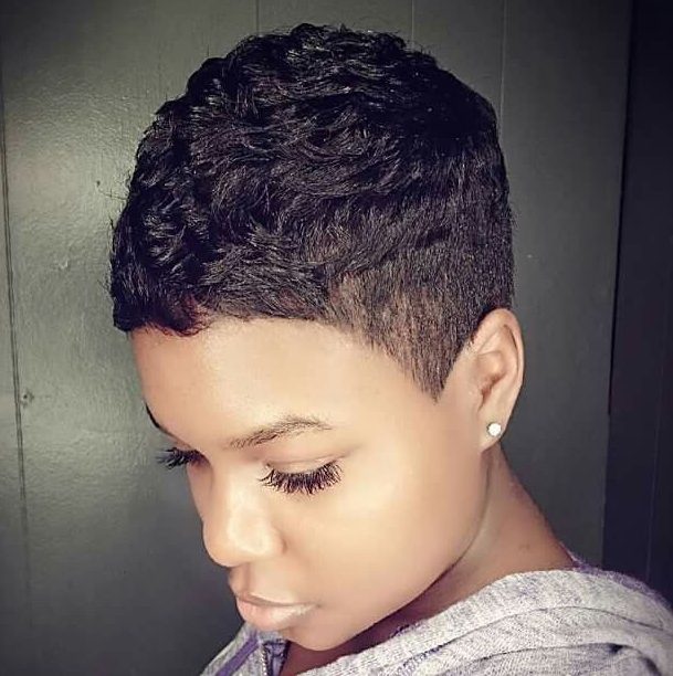 Pixie short black hairstyles