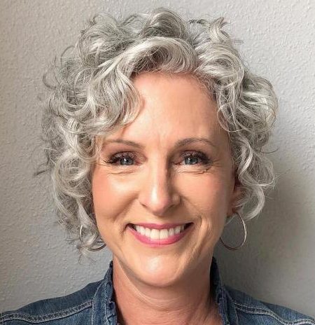 Short curly hairstyles over 60