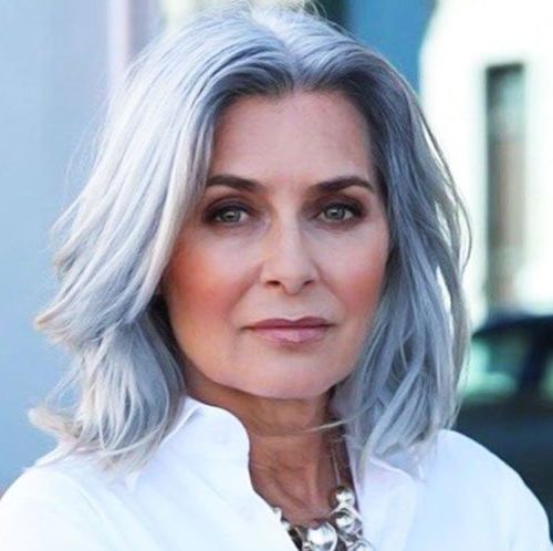Shoulder length hairstyles for women over 50