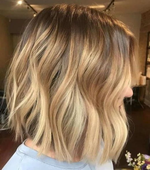 balayage short hair