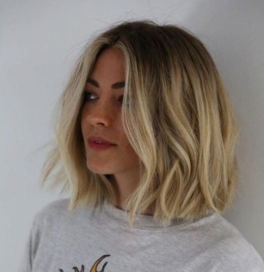 brown to blonde ombre short straight hair