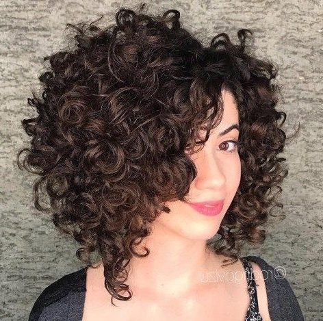 chubby face short curly hairstyles