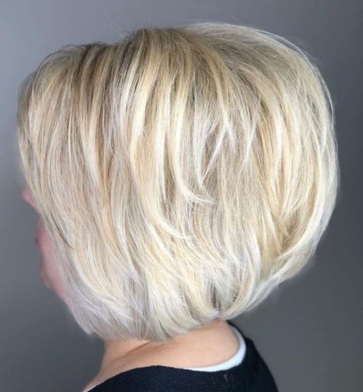 chunky short choppy bob