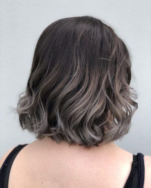 dark ombre short hair