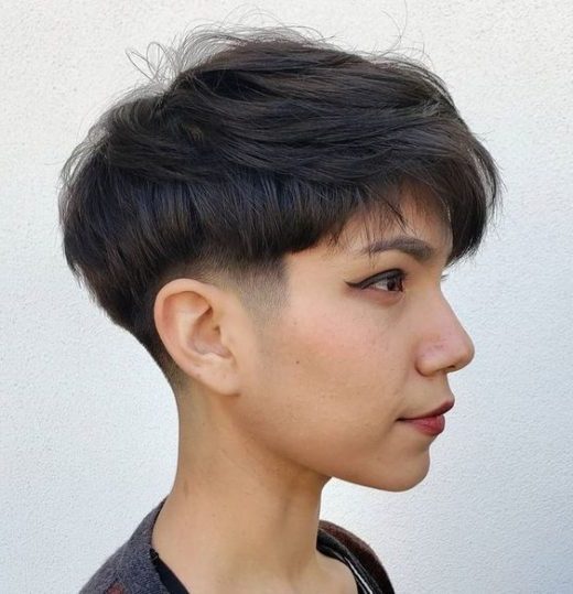 female simple undercut