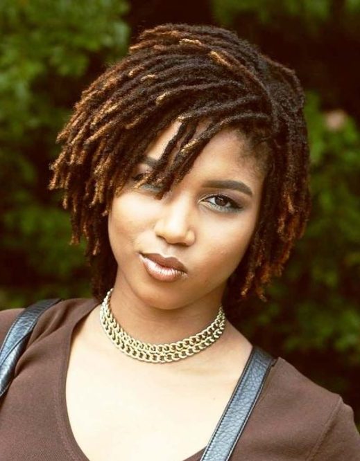 female starter locs styles