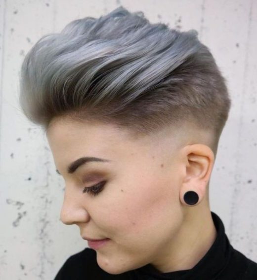 feminine female fade designs