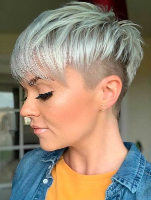 feminine female fade haircut