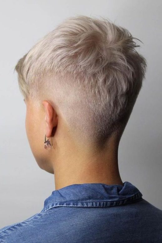 feminine girl fades haircut