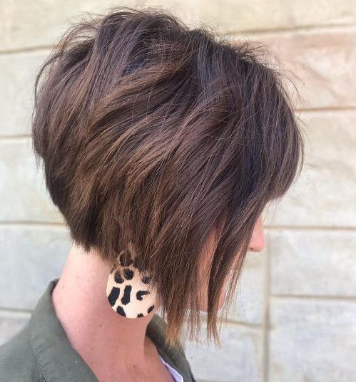 medium length short wedge haircut