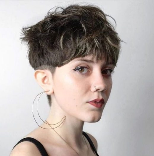 pixie modern bowl cut female