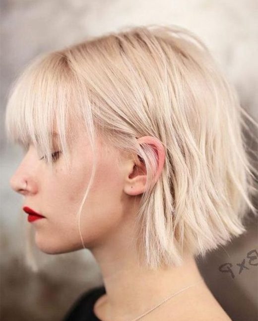 short blonde undercut