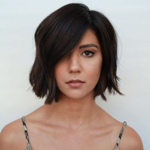 shoulder length layered bob